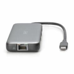 Digitus priklopna postaja USB 3.2 TipC 8v1 4K siva DA-70915