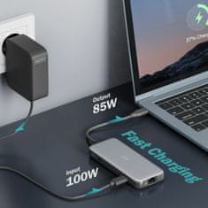 Digitus priklopna postaja USB 3.2 TipC 7v1 4K črna DA-70914