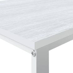 Vidaxl Računalniška miza bela 110x60x73 cm iverna plošča