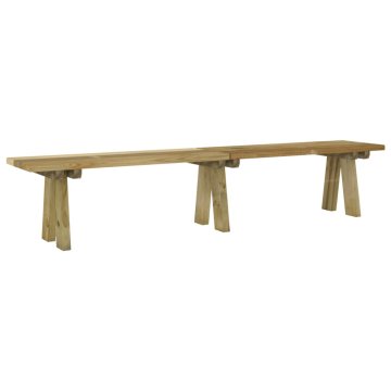 Vidaxl Vrtna klop 220 cm impregnirana trdna borovina
