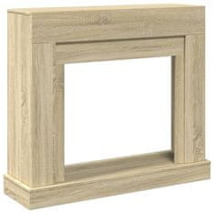 Vidaxl Okvir za kamin sonoma hrast 100x30x87,5 cm inženirski les