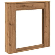 Vidaxl Okvir za kamin artisan hrast 100x20x100 cm inženirski les