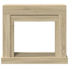 Vidaxl Okvir za kamin sonoma hrast 100x30x87,5 cm inženirski les