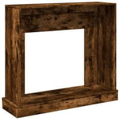 Vidaxl Okvir za kamin dimljeni hrast 100x30x87,5 cm inženirski les