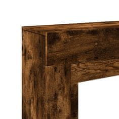 Vidaxl Okvir za kamin dimljeni hrast 100x30x87,5 cm inženirski les