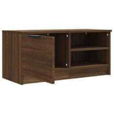 Vidaxl TV omarica 2 kosa rjavi hrast 80x35x36,5 cm konstruiran les