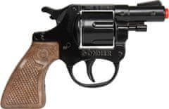 Gonher Policijski revolver kovinski črn 8 nabojev