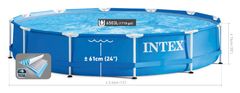 Intex Bazen s kovinskim okvirjem 3,66 m x 76 cm