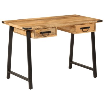 Vidaxl Predalnik 105x55x70 cm trden mangov les in železo