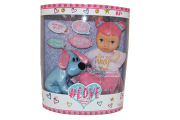 Lutka Bambolina s psom in 50 češkimi besedami