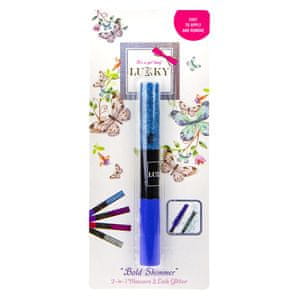 Lukky maskara 2 v 1 in bleščice za trepalnice, modra