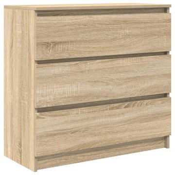 Vidaxl Komoda sonoma hrast 80x35x76 cm inženirski les