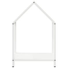 Vidaxl Stojalo za drva belo 40x25x60 cm hladno valjano jeklo