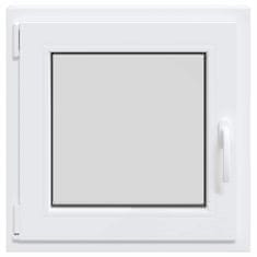 Vidaxl Kletno okno RISOR 50x50 cm vrtljivo-nagibno DIN levo belo