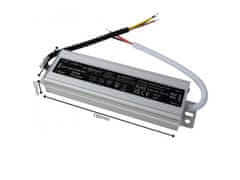 Eco light Hermetično napajanje LED 60W 12V 5A, vodoodporen 160x40x22 mm 