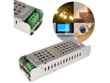 Eco light Napajalnik za CCTV LED trakovi, SLIM IP20 stikalni napajalnik - 36W 12V 3A