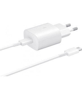 Samsung Hišni polnilec Super Fast Charge EP-TA845EWE 45W + kabel EP-DW767JWE TYPE C bel - original (Bulk)