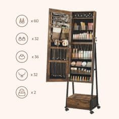 Songmics Lustro organizer na biżuterię vintage