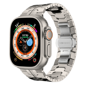 Infostyle Pašček za Apple Watch 1/2/3/4/5/6/7/8/9/10/SE/SE 2/Ultra/Ultra 2 (42/44/45/49mm), Titanium