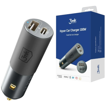 Infostyle Avto polnilnik 100W USB-A + USB-C