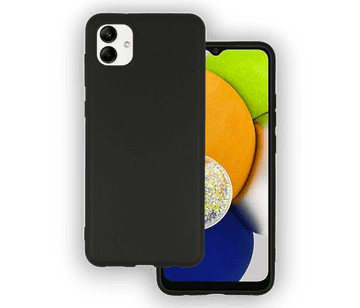 Infostyle Silikonski ovitek "matt" za Samsung Galaxy A04 - Črna