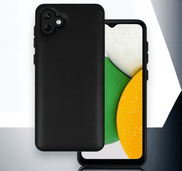 Infostyle Silikonski ovitek "Smooth Leather 3D" za Samsung Galaxy A04 - črna