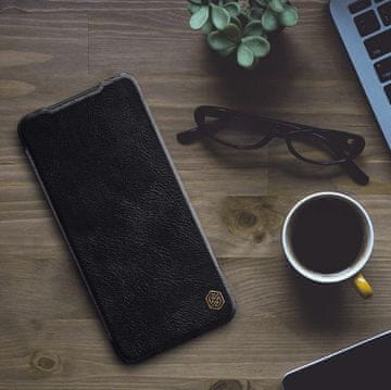 Infostyle Usnjena preklopna torbica "QIN" za Samsung Galaxy A33 5G - črna