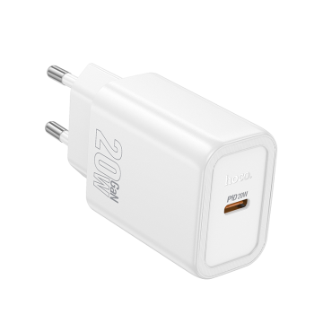 Hoco Polnilec adapter N60 GaN PD 20W Type C za Samsung, iPhone - bel