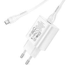 Hoco Polnilec N22 Jetta PD 25W Type C s kablom Type C na Type C za Samsung - bel
