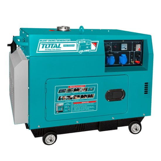 Total Tihi dizelski generator 5kW/17L (TP250001)