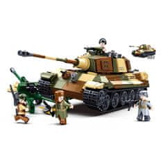 Sluban Bitka za Budimpešto M38-B0980 Nemški težki tank Tiger II 2 v 1