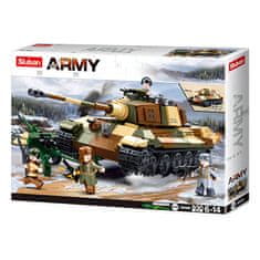 Sluban Bitka za Budimpešto M38-B0980 Nemški težki tank Tiger II 2 v 1