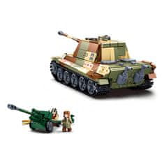 Sluban Bitka za Budimpešto M38-B0980 Nemški težki tank Tiger II 2 v 1
