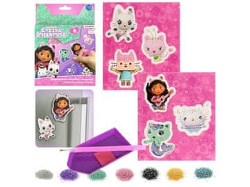 DreamWorks Gabijina mačja hišica Kreativni set, diamantni mozaik - magneti, 900 cirkonov