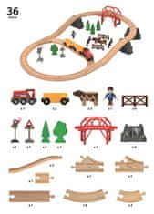 Brio 33909 Komplet vlakcev podeželske pokrajine