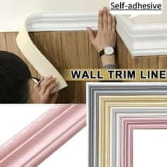 HOME & MARKER® Samolepilni 3D stenski trak (2,25 m) | LINAWALL Kava
