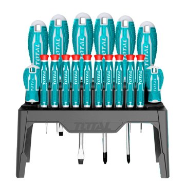Total One-Stop Tools Komplet 18 kosov izvijačev in preciznih izvijačev (THT250618)