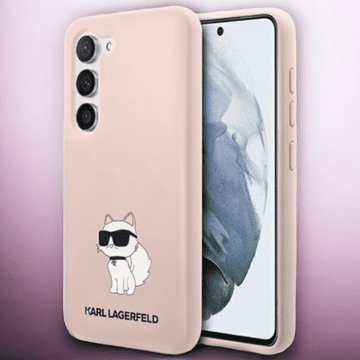 Karl Lagerfeld Ovitek Karl Lagerfeld "Choupette - silicon pink" za Samsung Galaxy S23 Plus (KLHCS23MSNCHBCP)