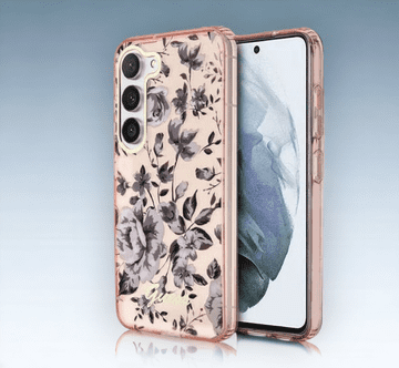 Guess Ovitek Guess "Flower Collection - pink" za Samsung Galaxy S23 Plus (GUHCS23MHCFWSP)