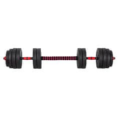 Komplet fitnes uteži – ročke in utežna palica v enem, 30 kg