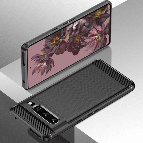 Infostyle Silikonski ovitek "carbon" za Google Pixel 7 Pro - Črna