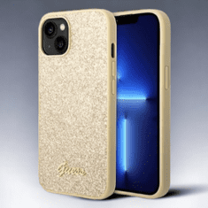 Guess Ovitek za Guess "Glitter Gold" za iPhone 14 Plus/ 15 Plus (GUHCP14MHGGSHD)