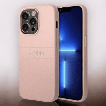 Guess Ovitek Guess "silver pink" za iPhone 14 Pro Max (GUHCP14XPSASBPI)