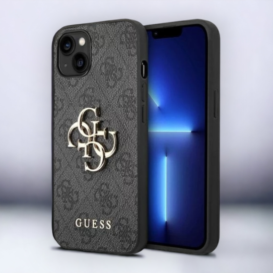 Guess Ovitek Guess "grey 3D" za iPhone 14 Plus/15 Plus (GUHCP14M4GMGGR)