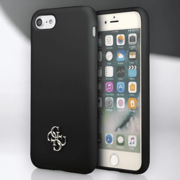 Guess Ovitek Guess "black mini 3D logo" za iPhone SE2020 / SE2022 / SE2023 (GUHCI8S4LK)