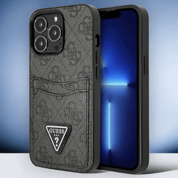 Guess Ovitek Guess "Triangle Logo" za iPhone 13/13 Pro - črna (GUHCP13LP4TPK)