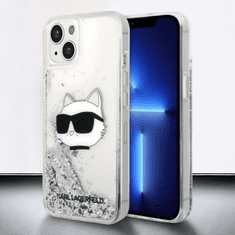 Karl Lagerfeld Ovitek Karl Lagerfeld "Choupette - silver glitter" za iPhone 13/14/15 (KLHCP14SLNCHCS)