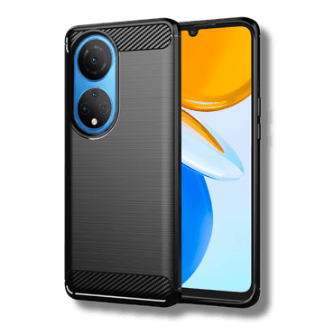 Infostyle Silikonski ovitek "carbon" za Honor X7 - Črna