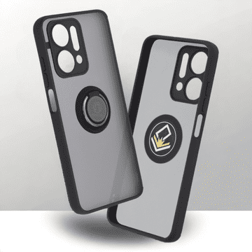Infostyle Ovitek za telefon "Glinth" za Honor X7a Črna / PC + TPU silikon