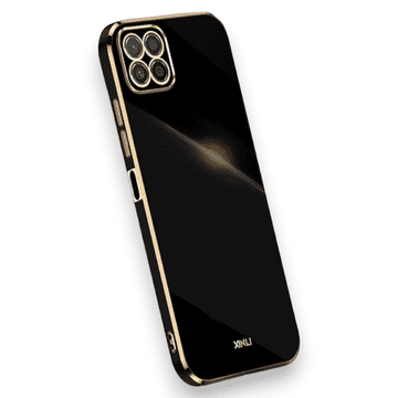 Infostyle Silikonski ovitek "Gold Edging" za Honor X8a Črna / TPU silikon